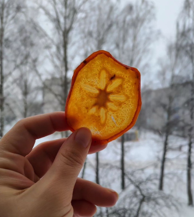 Фруктовые чипсы хурма, 50 гр.